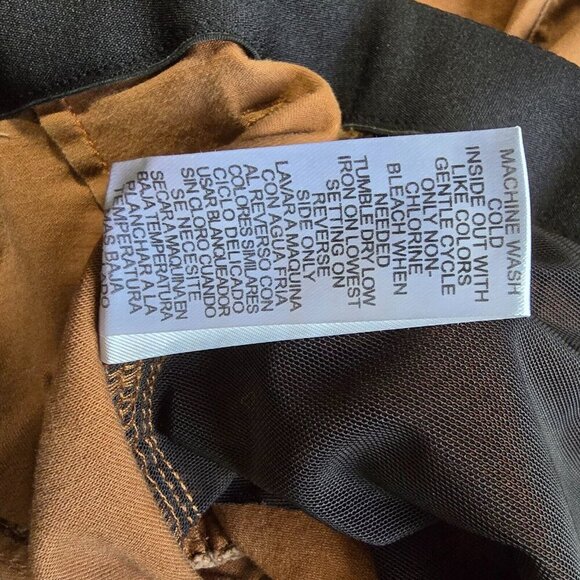 Democracy Women’s 14 Brown Ab Technology High Rise Stretch Utility Ankle Pants - Picture 8 of 14